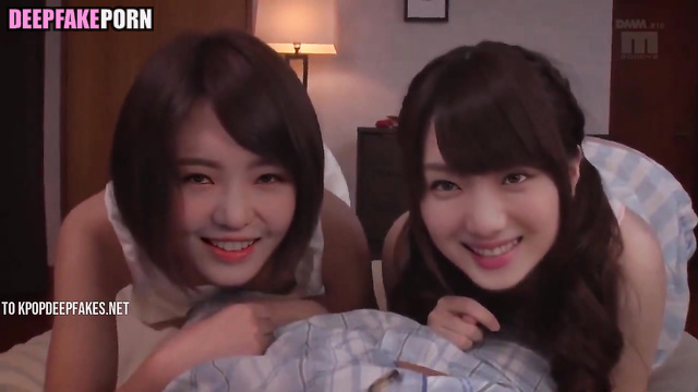 딥페이크 지선 이성경 프로미스 9 Lee Sung-kyung & Jisun threesome sex party ai porn