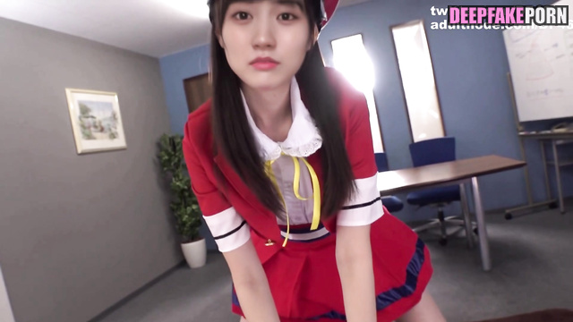 ディープフェイク 賀喜 遥香 乃木坂46 Kaki Haruka costumed blow job sex scene ai porn