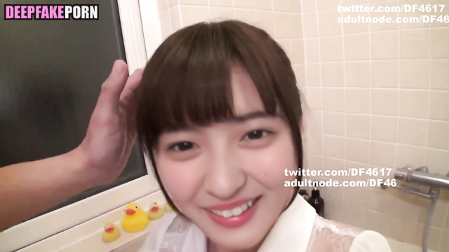 遠藤 さくら ディープフェイク 乃木坂46 Endo Sakura bathroom blowjob [fakeapp porn]