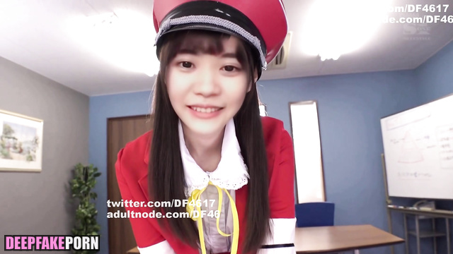 Takatsuji Urara wears her fav uniform while sucking my cock 高辻麗 フェイクポルノ [PREMIUM]