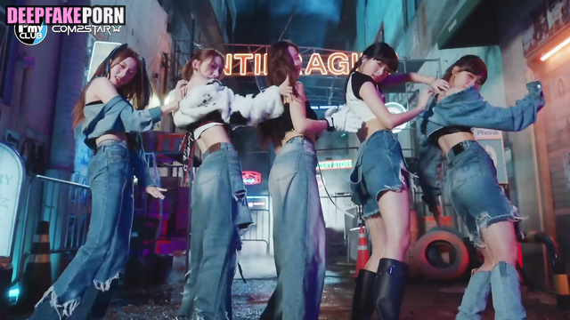 Hot babes LE SSERAFIM loves erotic dance - ai pmv / ルセラフィム 顔交換 [PREMIUM]