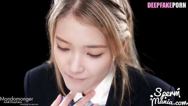 Lots of cumshots in IU's mouth - she swallows (진짜 가짜 아이유) [PREMIUM]