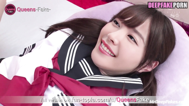 Yui Aragaki celeb sex in white socks / あらがき ゆい ディープフェイク