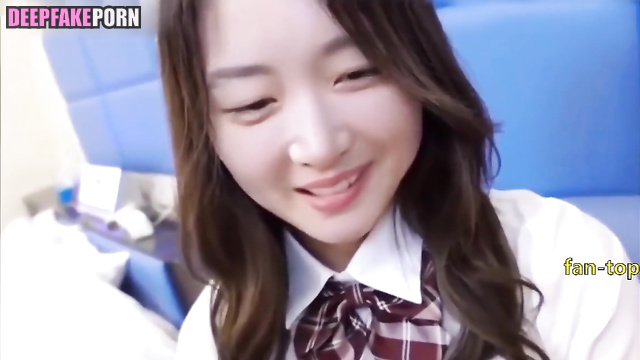 Sexy schoolgirl Zhou Dongyu allowed her to be penetrated (深度换脸 周冬雨)