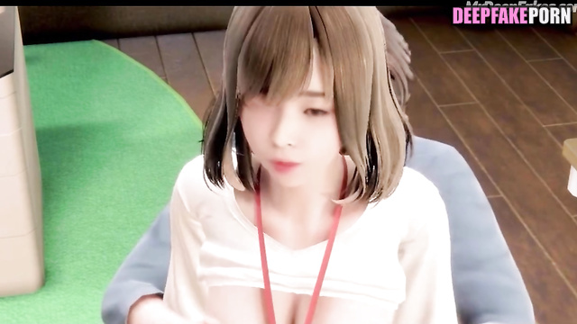 AI Nanaciaociao/一隻阿圓 fucks with me and can't hold orgasm deepfake 智能換臉