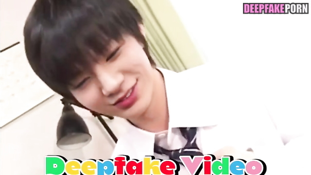 Sweet gay Jeno licking dildo on camera - fake // 엔시티 얼굴 교환