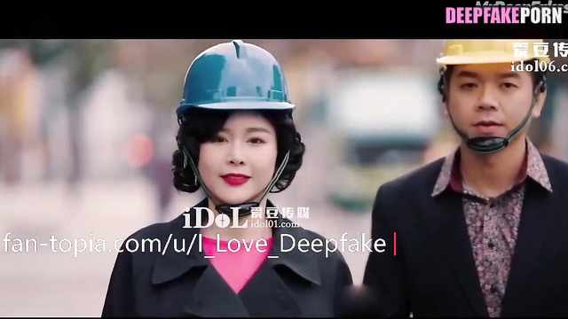 Hot milf Gao Ye sucked dick to builder, fake // 高叶 家庭性爱录像带