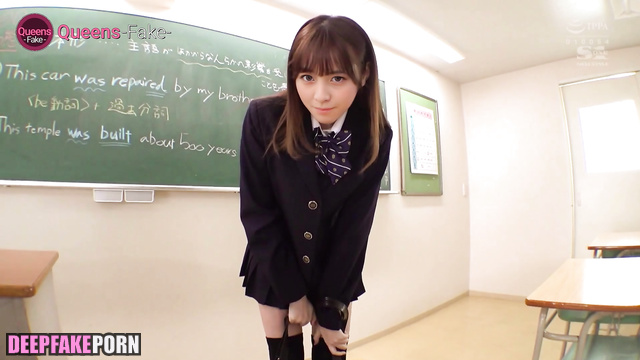 Kanna Hashimoto - there's nothing better than school sex (橋本 環奈 セックス) [PREMIUM]