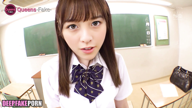 Kanna Hashimoto - there's nothing better than school sex (橋本 環奈 セックス) [PREMIUM]