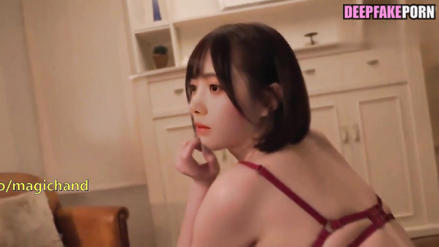 Ju Jingyi sex tape, babe allowed to touch her pussy/ 鞠婧禕 换脸