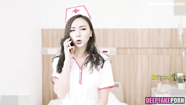 Hot nurse G.E.M. do not wanna work, she wanna fuck, ai - 邓紫棋 名人性爱