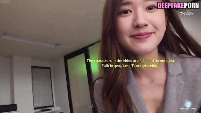 智能換臉 Deepfake office sexual games with Zhao Lusi/赵露思 doing blowjob