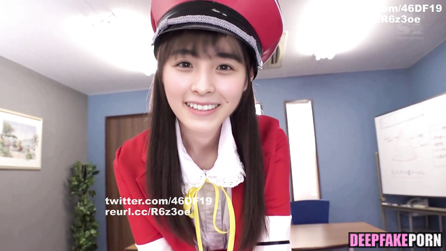 Ozono Momoko sucking cock in uniform, fakeapp - 大園桃子 乃木坂46 [PREMIUM]