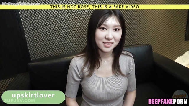 She really enjoyed his dick - Rose face swap (로제 블랙핑크)