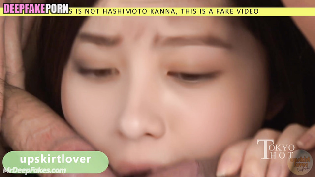Kanna Hashimoto sucking three dicks simultaneously / 橋本 環奈 本物の偽物 fakeapp