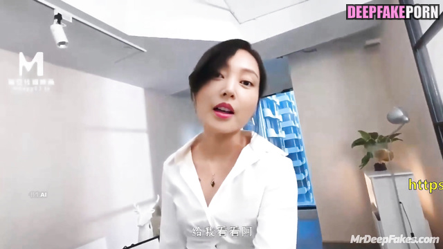 That ORGASM at work was so unexpected for 张天爱 Zhang Tianai AI 人工智能