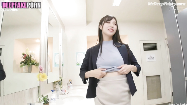 Mina sucks for me during work meeting deepfake トゥワイス TWICE ディープフェイク