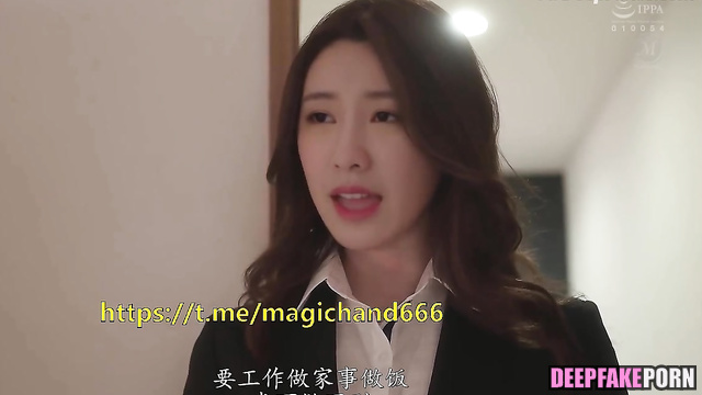 Office lady Chen Duling adores toes licking, ai - 陈都灵 真假