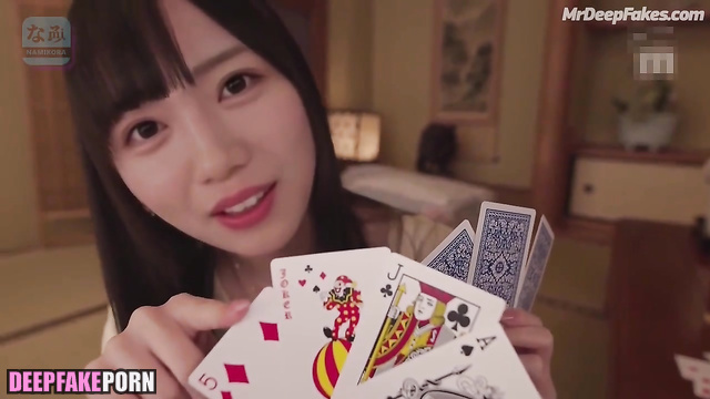 Kyoko Saito sucking cock after poker game, ai scenes - 齊藤京子 日向坂46