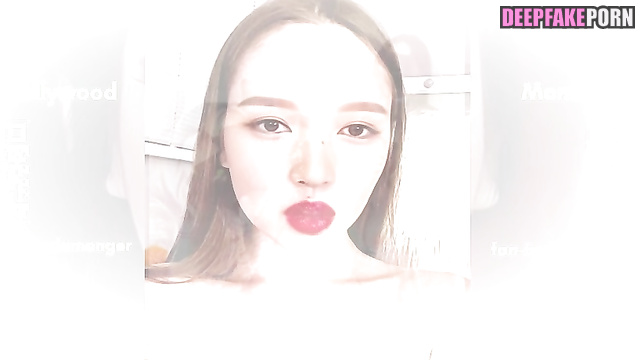 Blowjob with cumshots to great music with Mina, ai (トゥワイス セックステープ) [PREMIUM]