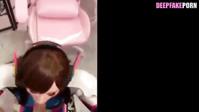 Fake porn compilation with Tiptoe Tingles ASMR doing the best blowjobs