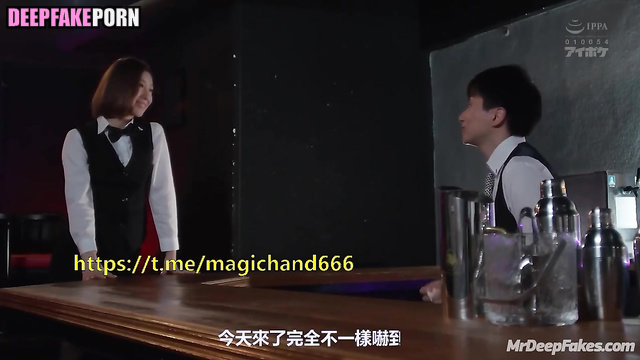 Cute bartender Liu Shishi (刘诗诗 深度伪造视频) fucked after two mojito [fakeapp]