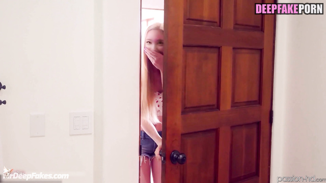 Nayeon (トゥワイス セックスシーン) celeb sex - blonde licking huge cock