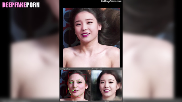 Moaning IU 아이유 has the strongest orgasm 오르가슴 in solo deepfake 딥페이크