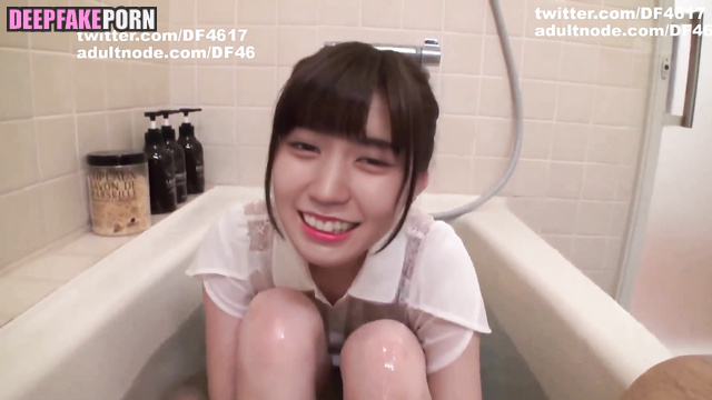 Kaki Haruka sucking cock in bathroom deepfake porn (賀喜 遥香 乃木坂46) [PREMIUM]