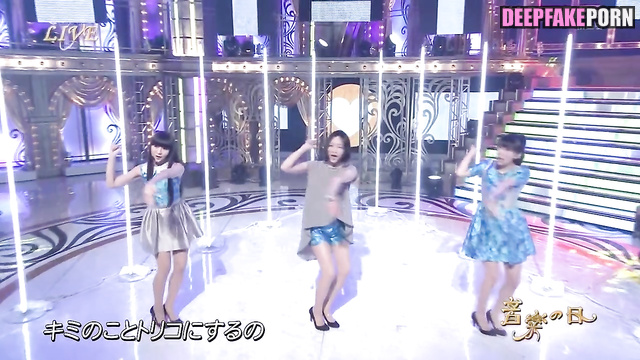 Fake Nocchi from Perfume enjoys riding on cock // のっち パフューム フェイクポルノ