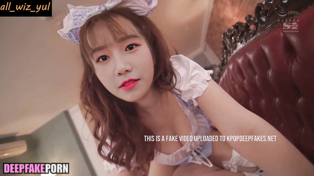 Fake Yuri [IZ*ONE | IZONE] in cute costume rides on dick = チョ・ユリ アイズワン ディープフェイク エロ