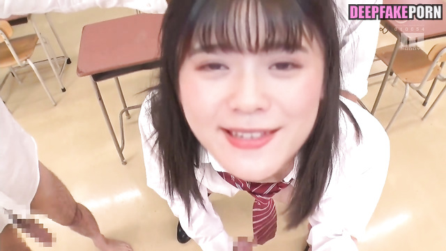 Deepfake school fuck with cute Risa Tsumugi (紡木 吏佐 ディープフェイク エロ)
