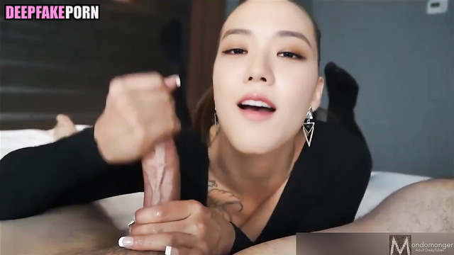 Jisoo (지수 블랙핑크) taking cock in hands and watching on eyes, ai [PREMUIM]