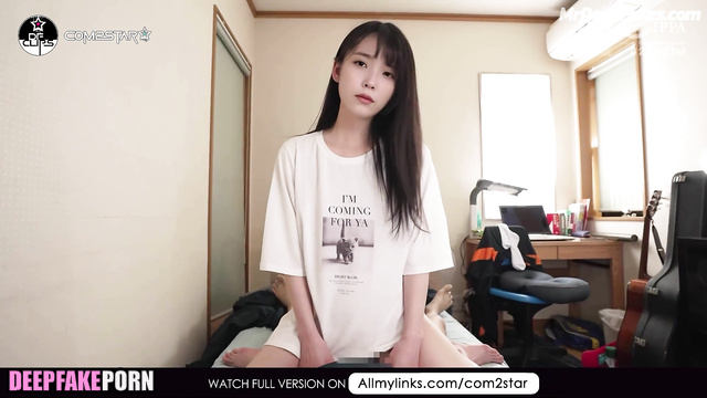Artificial intelligence IU gently and slowly rides a dick (인공지능 아이유)