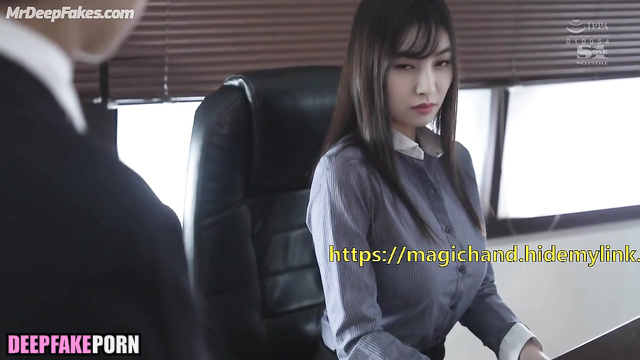 Guy touching tits of sexy boss - Victoria Song fakeapp // 宋茜 成人磁带
