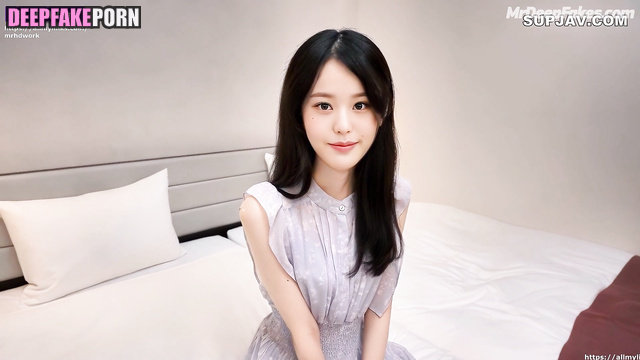 Modest cutie Wonyoung IVE is completely naked (アイヴ 本物の偽物)