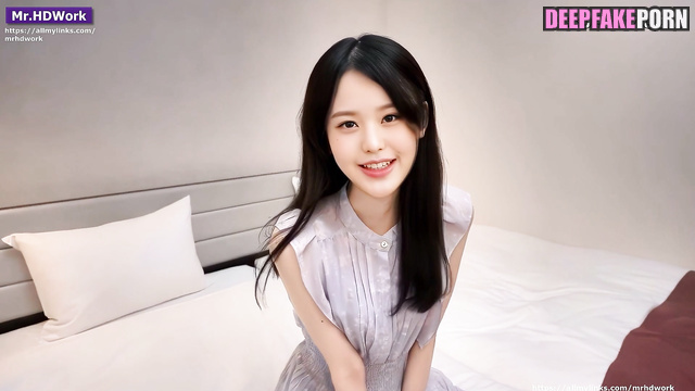 Modest cutie Wonyoung IVE is completely naked (アイヴ 本物の偽物)