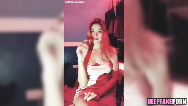 Deepfake Rhea Santos poses on webcam to cool music