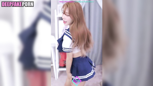 Babe dancing in schoolgirl uniform - 윈터 에스파 Winter in ai scenes [PREMIUM]