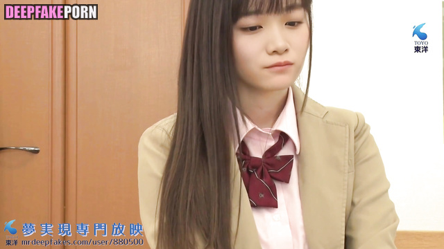 Schoolgirl sucks cock like a mature bitch - Manatsu Akimoto ai 秋元真夏 乃木坂46