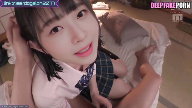 Shy school girl getting first sex experience - fake Rei / アイヴ 本物の偽物