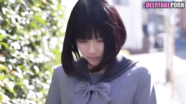 School slut makes brilliant blowjob - 渡邉美穂 日向坂46 Miho Watanabe [fakeapp]