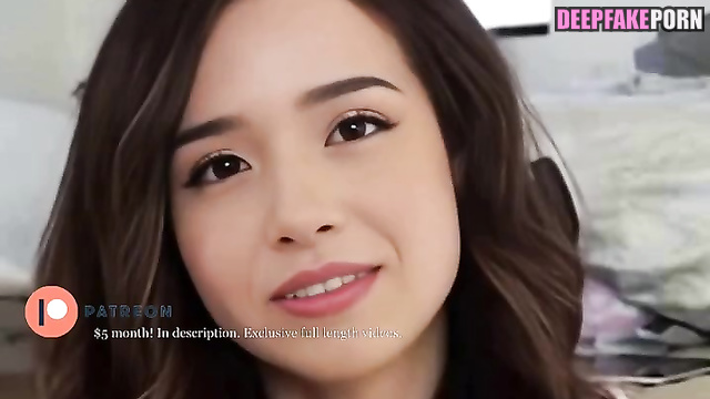 Sexy Pokimane telling you how she wants to saddle your big cock - A.I.