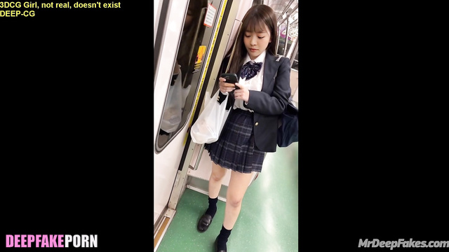 Deepfake ディープフェイク Hanni relaxes with me after study ニュージーンズ NewJeans