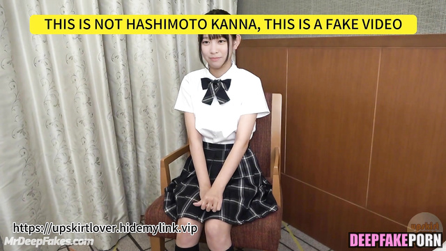 Blowjob with new classmate (橋本 環奈 ディープフェイクビデオ) Kanna Hashimoto A.I.