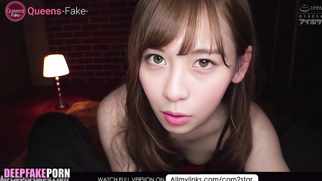 Fake Kanna Hashimoto (橋本 環奈  ディープフェイクビデオ) making blowjob for money