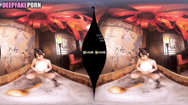 ニュージーンズ 本物の偽物 babe showering your cock in foam / pov ai Danielle