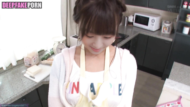 アイヴ 本物の偽物 pov blowjob at her huge, clean kitchen - ai housewife Rei [PREMIUM]