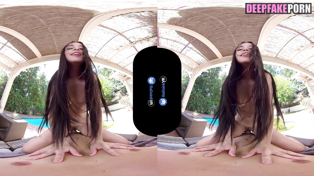 Pokimane fucking with rich daddy near the private pool - real fake