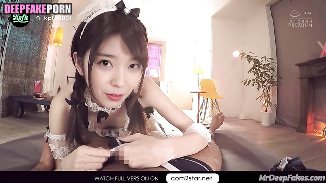 Sexy housemaid earning money on your cock [아이유 연예인 섹스] fake IU